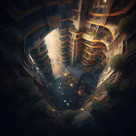 Futuristic Underground City Revealed through a Ground Hole ...