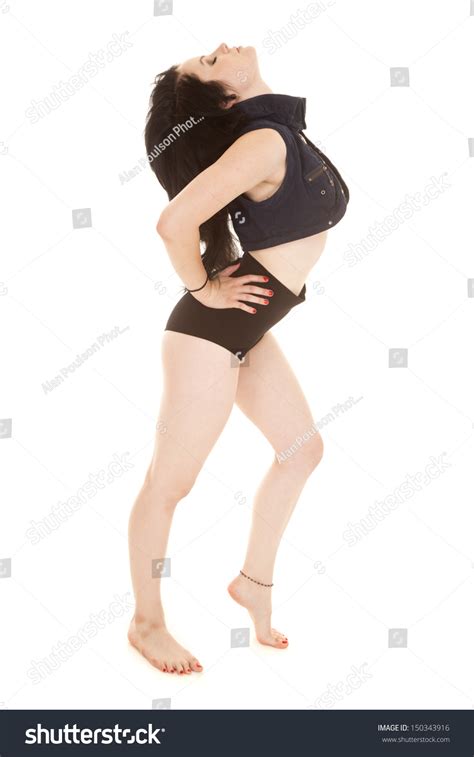 Woman Small Jacket Pushing Her Chest Stock Photo 150343916 | Shutterstock