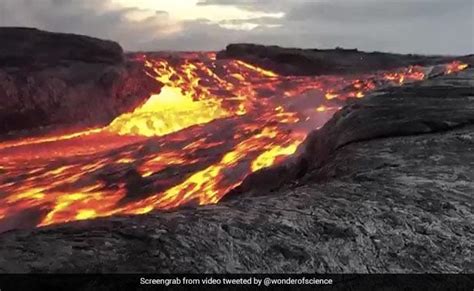 Watch: River Of Lava Rushing From Hawaii's Kilauea Volcano