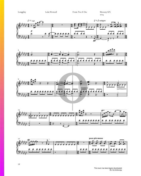 Longplay (Luke Howard) Piano Sheet Music - OKTAV