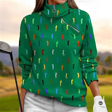 Women's Golf Hoodie Golf Pullover Breathable Quick Dry Moisture Wicking ...