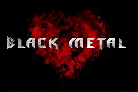 Black Metal - Font - Ioanna Ladopoulou – Art & Design