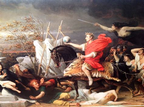 Battle Of Pharsalus Painting