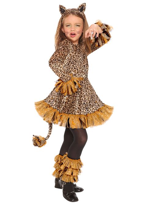 Lingway Toys Cheetah Costume For Girl's Halloween,Girl's Leopard ...