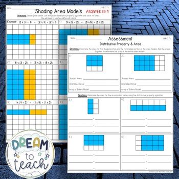 Distributive Property using Area Models - 3.MD.C.7.c by Dream to Teach