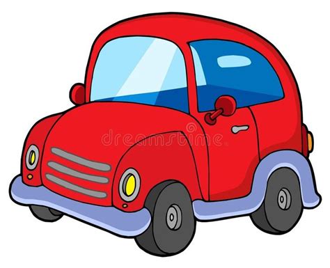 Cute red car. Vector illustration , #spon, #red, #Cute, #car, # ...