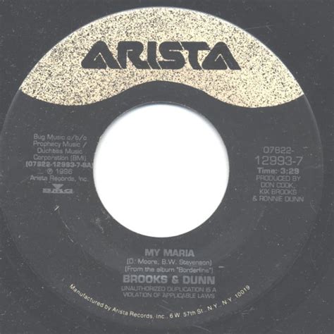 Brooks & Dunn - My Maria (1996, Vinyl) | Discogs