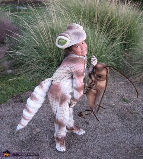 Homemade Gecko costume for kids