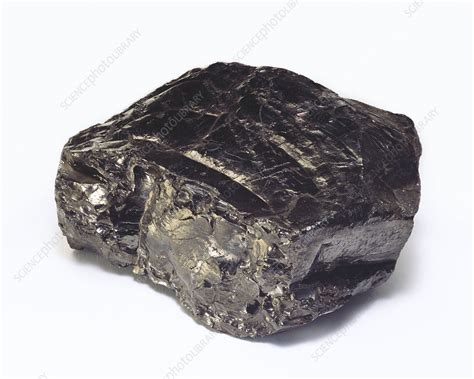 Near metallic lustre of anthracite rock - Stock Image - C024/1133 ...