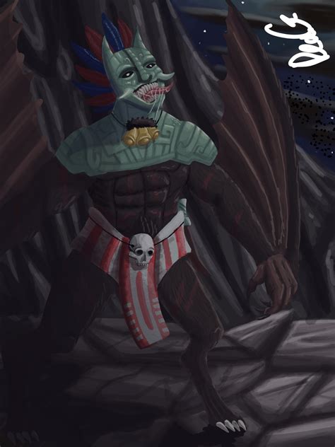 ArtStation - Mayan/Aztec god: Camazotz