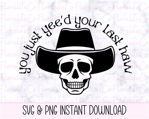 Yee Haw SVG Funny Cowboy Svg Cowboy Skull Svg Western Svg - Etsy Canada ...