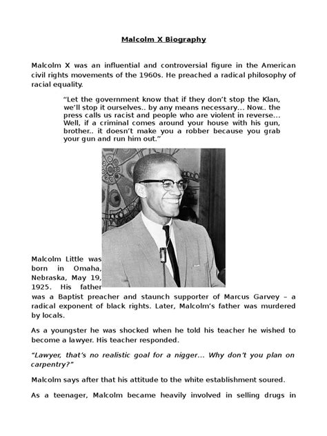 Malcolm X Biography | Malcolm X | African American Civil Rights Movement (1954–1968)