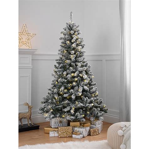 6ft Pre-Lit Snowy Christmas Tree | Christmas | George at ASDA