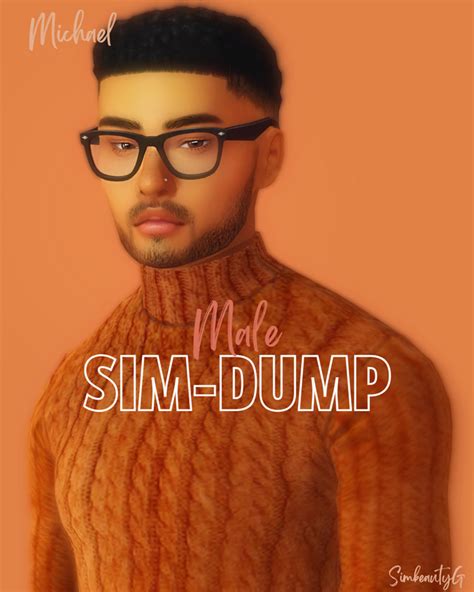 Male Sim Dump 🌠 | Simbeautyguru | Sims, Sims 4 hair male, Sims 4 characters