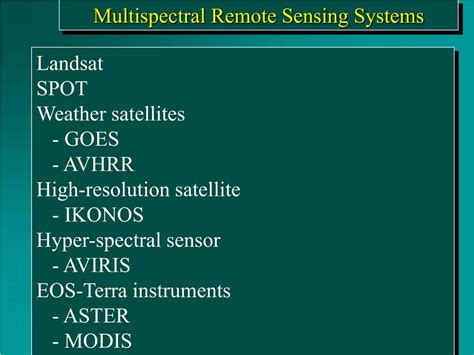 PPT - Multispectral Remote Sensing Systems PowerPoint Presentation, free download - ID:4376731