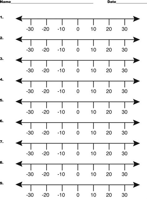 Printable Number Lines To 30 - Printable Word Searches