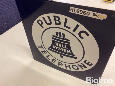 Bell System Public Telephone Sign BigIron Auctions