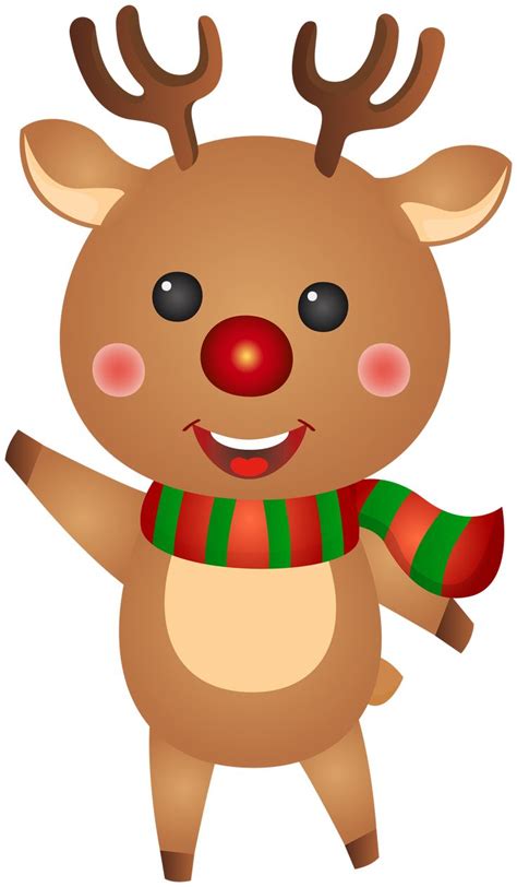 Cute Christmas Rudolph PNG Clipart | Gallery Yopriceville - High ...