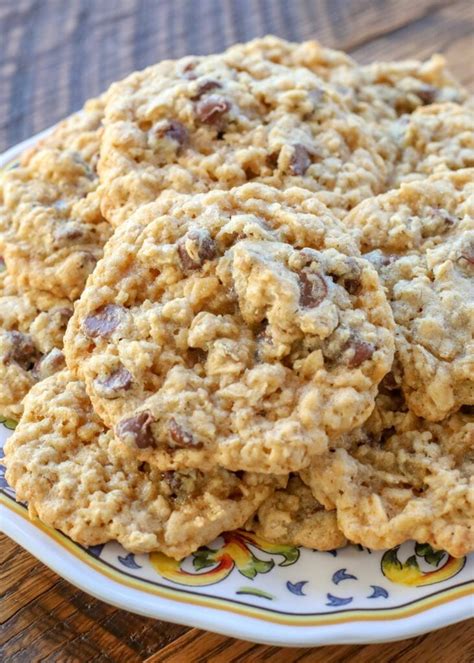 Soft Chewy Oatmeal Chocolate Chip Cookies - Barefeet in the Kitchen