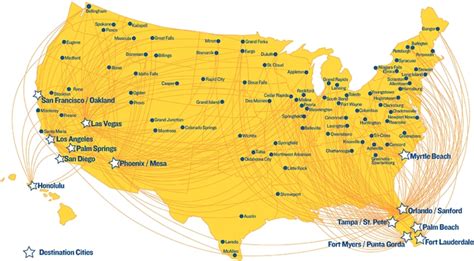 Allegiant Travel Map | Besttravels.org