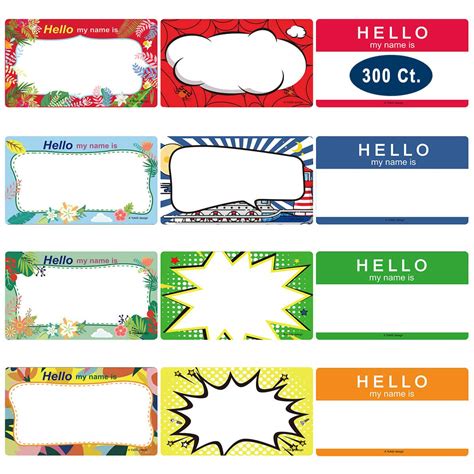 Buy Name Tag Label Stickers, Yoklili Printable Hello My Name is ...