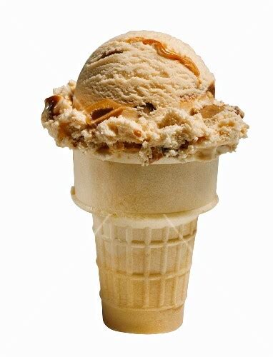 Caramel ice cream cone – License Images – StockFood – 11010513