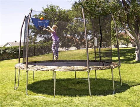 Skywalker Trampolines 12-Foot Jump N’ Dunk Trampoline with Enclosure ...