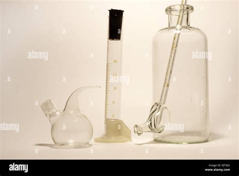 vintage collection - laboratory glassware Stock Photo - Alamy