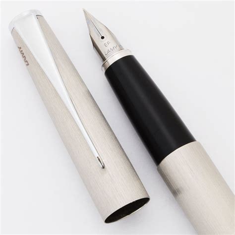 Lamy Studio Fountain Pen - Stainless Steel, Extra-Fine Steel Nib (Excellent +, Works Well ...