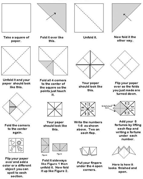 Origami Fortune Teller - develop math reasoning skills with origami