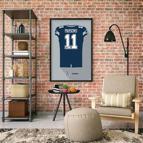 Dallas Cowboys Micah Parsons Autographed Jersey Framed Print - Etsy