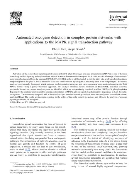 (PDF) Automated oncogene detection in complex protein networks with ...