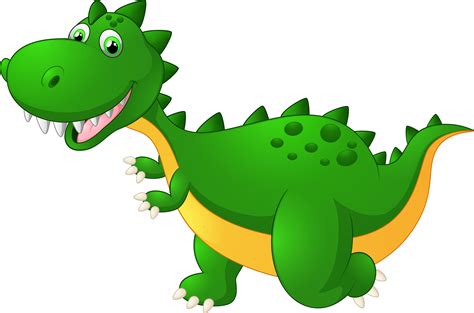 Download Clipart Dinosaurs Cute Green Dinosaur Cartoon Stock - Transparent Background Dinosaur ...