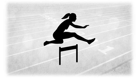 Track And Field Clipart Black And White