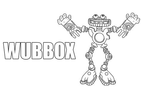 Wubbox from My Singing Monsters coloring page - Download, Print or Color Online for Free