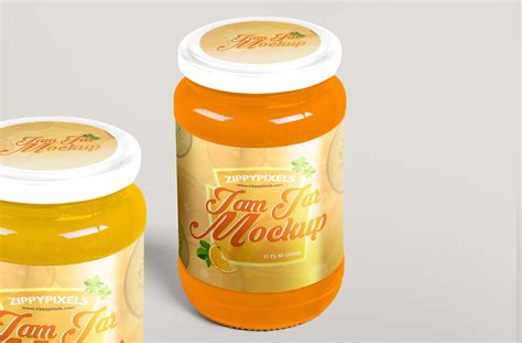 Free Jam Jar Mockup PSD | ZippyPixels