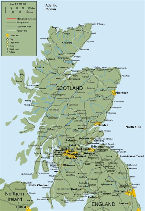 Scotland Map Region Area