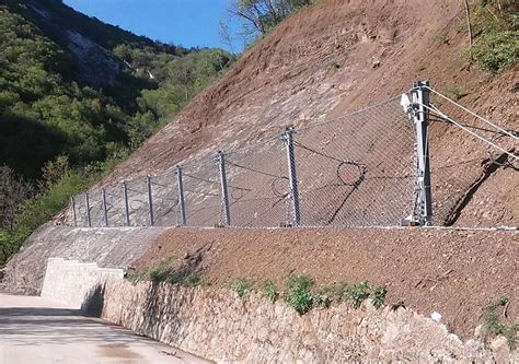 Rockfall Barrier Protects Infrastructure from Rockfall Damage