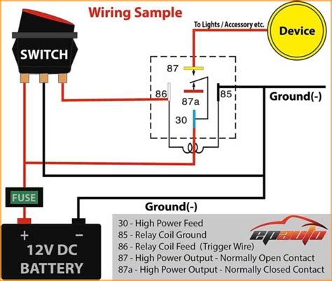 Horn Relay Wiring Diagram 4 Pin