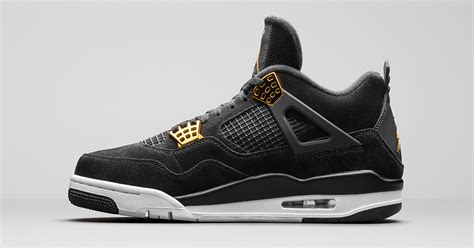 Nike Air Jordan 4 Retro Premium Black Metallic Gold - Next Level Kickz