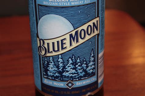 Blue Moon beer | Label on a Blue Moon beer, a Belgian White … | Flickr