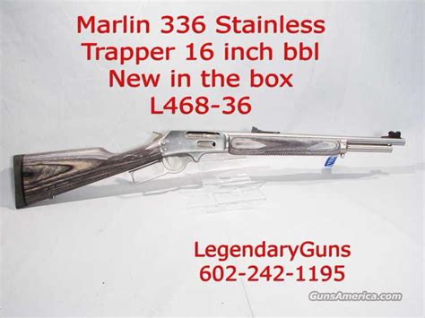 Marlin 336 30/30 Stainless "Trapper... for sale at Gunsamerica.com: 905685844