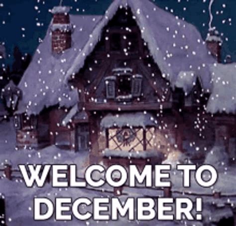 Welcome To December Snowy Village GIF | GIFDB.com