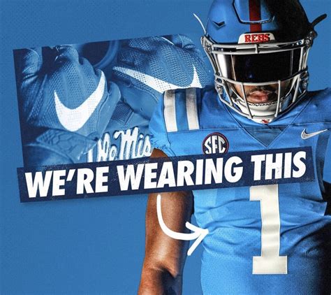 Ole Miss Powder Blue Jerseys — UNISWAG