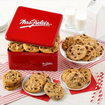 Cookie Gift Baskets - Mrs. Fields Chocolate Chip Cookies Gift Tin