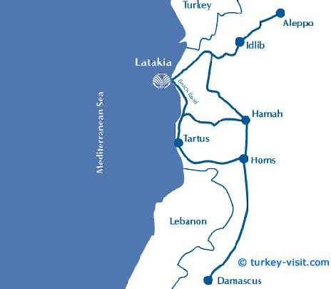 Latakia Map - Syria