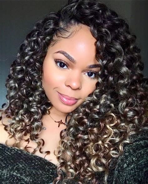 Afri-Naptural: Caribbean Pre-Stretched Water Fall 18" (CBP05) | Curly crochet hair styles ...