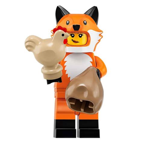 LEGO Fox Suit Girl Minifigure with Hen – Series 19 CMF | Build Me Mini