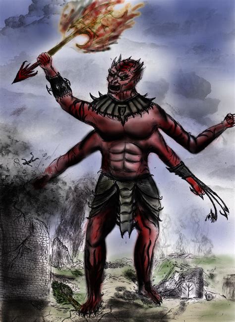 Mehrunes Dagon- daedric Lord of Destruction by Spynder4 on DeviantArt