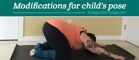 Modifications for child's pose (balasana) - Body Positive Yoga